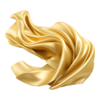 AI generated 3D Rendering of a Colorful Silk Cloth on Transparent Background - Ai Generated png