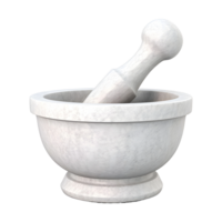 AI generated 3D Rendering of a Mortar or Pestle on Transparent Background - Ai Generated png