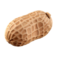 ai généré 3d le rendu de une cacahuètes sur transparent Contexte - ai généré png