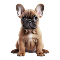 ai gerado 3d Renderização do uma cachorro em transparente fundo - ai gerado png