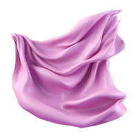 AI generated 3D Rendering of a Colorful Silk Cloth on Transparent Background - Ai Generated png