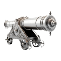 AI generated 3D Rendering of a War Cannon on Transparent Background - Ai Generated png