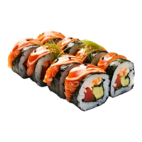 AI generated 3D Rendering of a Famous Japanese Sushi Dish on Transparent Background - Ai Generated png