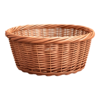 AI generated 3D Rendering of a Empty Fruit Basket on Transparent Background - Ai Generated png