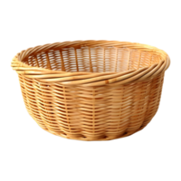 AI generated 3D Rendering of a Empty Fruit Basket on Transparent Background - Ai Generated png