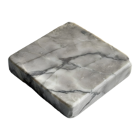 AI generated 3D Rendering of a Gray Solid Stone on Transparent Background - Ai Generated png