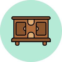 Tv Stand Vector Icon