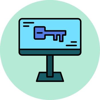 icono de vector de computadora