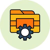 Folder Management Vector Icon