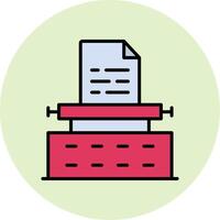 Typewriter Vector Icon