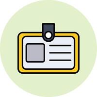 Identification Card Vector Icon