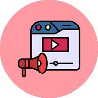 Video Marketing Vector Icon