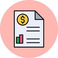 Paper Bills Vector Icon