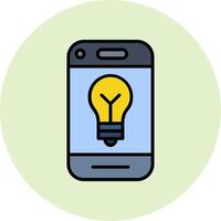 móvil teléfono idea vector icono