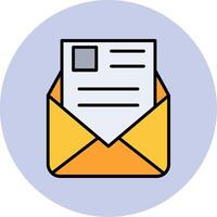 icono de vector de correo