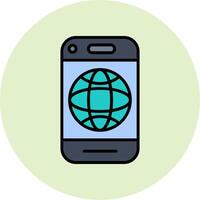 Mobile Internet Vector Icon