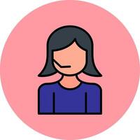 Customer Service Agent Vector Icon