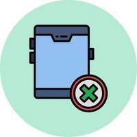 sin icono de vector de teléfono móvil