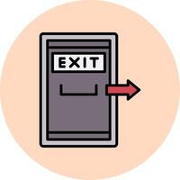 Exit Door Vector Icon