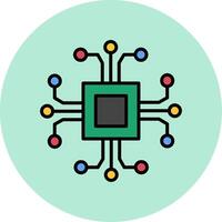 icono de vector de chip