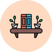 Bookshelf Vector Icon