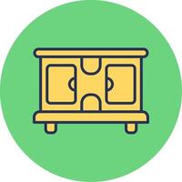 Tv Stand Vector Icon