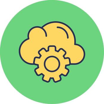 Cloud Computing Vector Icon