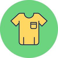 icono de vector de camiseta