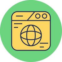 icono de vector web