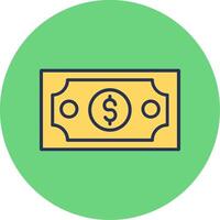 icono de vector de dólar