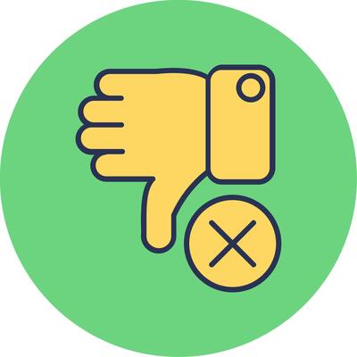 Dislike Vector Icon
