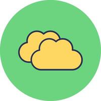 icono de vector de nubes