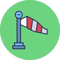 Windsock Vector Icon