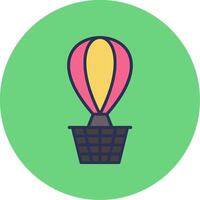 Hot Air Balloon Vector Icon