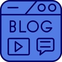 Blogging Vector Icon