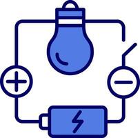 icono de vector de circuito eléctrico