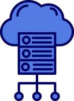 Cloud Server Vector Icon