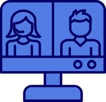 Video Conference Vector Icon