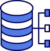 icono de vector de base de datos