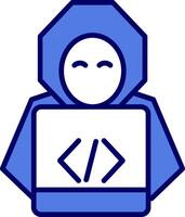 icono de vector de hacker