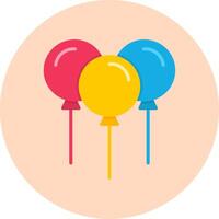 icono de vector de globos