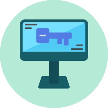 icono de vector de computadora