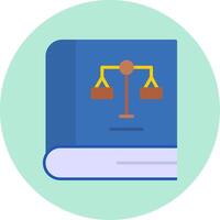 Law Book Vector Icon