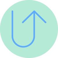 U Turn Vector Icon