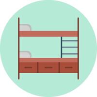 Bunk Bed Vector Icon