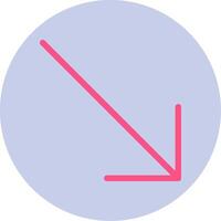 Down Right Arrow Vector Icon