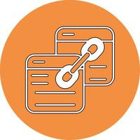 Backlink Vector Icon