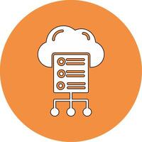 Cloud Server Vector Icon