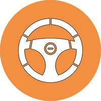 Steering Wheel Vector Icon