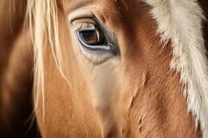 AI generated a close up photo of a horse